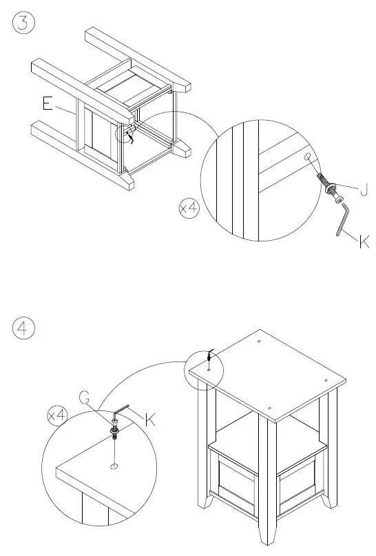 ASHLEY D59542 Furniture Flaybern Rect Drm Counter Ext Table-fig-3