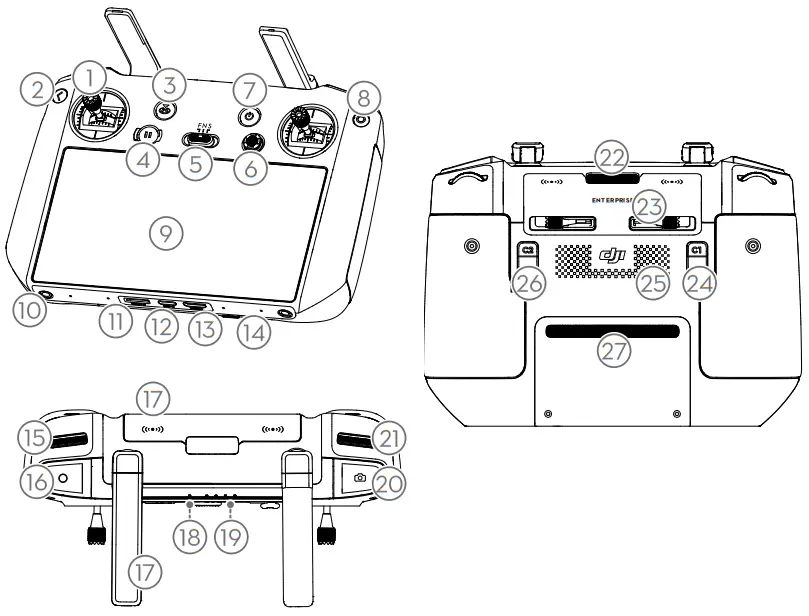 dji Mavic 3E Commercial Drone - Remote Controller