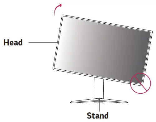 LG 24GN65R UltraGear LED Monitor - clockwise