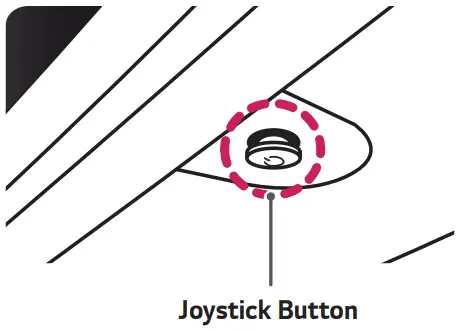LG 24GN65R UltraGear LED Monitor - joystick button