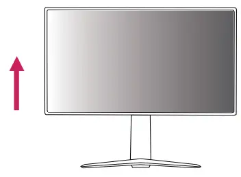 LG 24GN65R UltraGear LED Monitor - maximum height