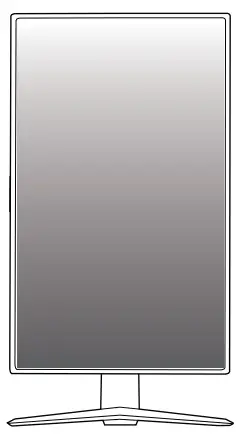 LG 24GN65R UltraGear LED Monitor - rotating the monitor