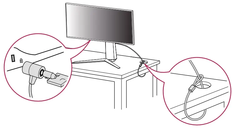 LG 24GN65R UltraGear LED Monitor - security system