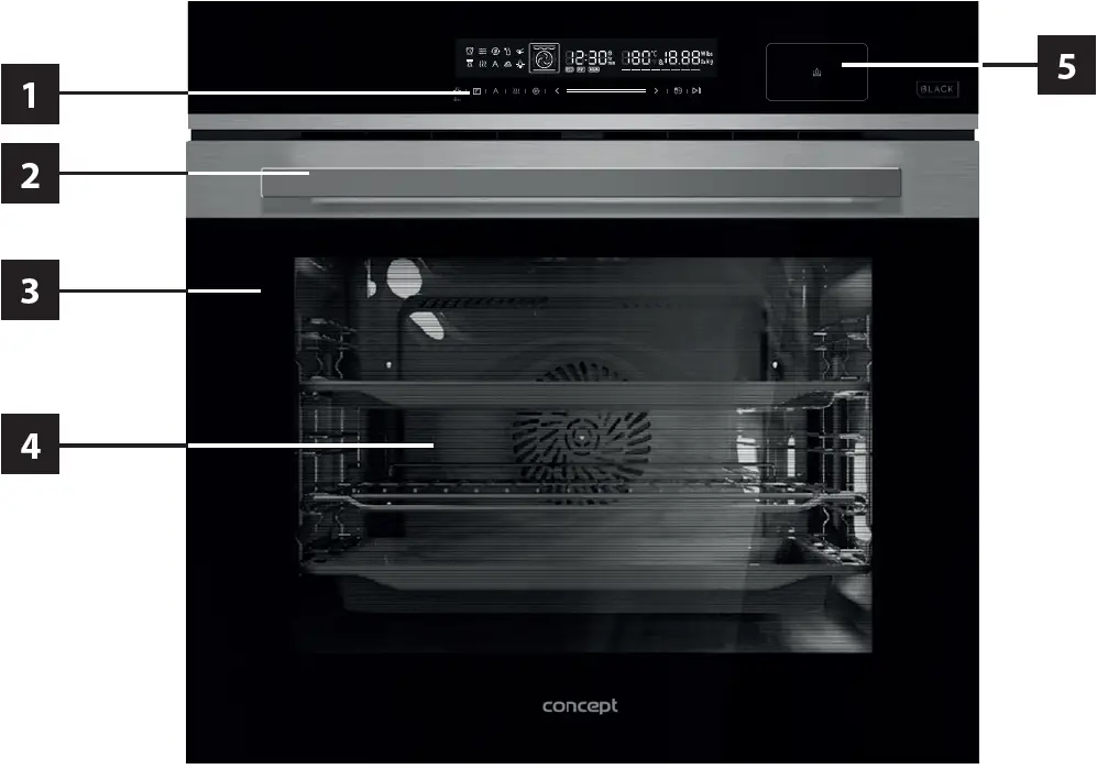 concept ETV8960bc Built In Multifunctional Electric Oven 01