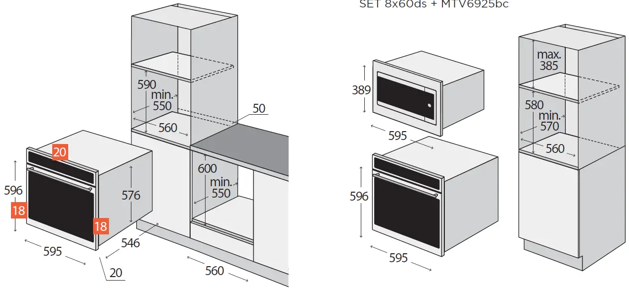 concept ETV8960bc Built In Multifunctional Electric Oven 24