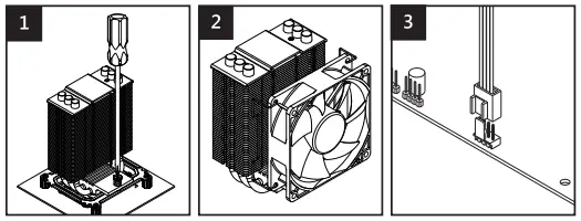 SILVER MONKEY SMX-CPUCRI-120 Crip Cooler - FAN