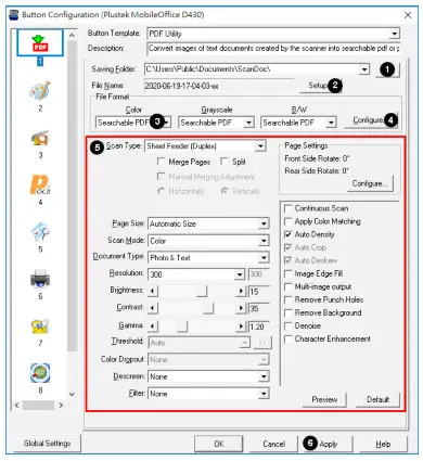 plustek MobileOffice D430- PDF Utility