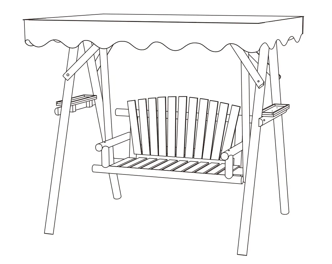 COSTWAY NP10714 Outdoor Swing Seat