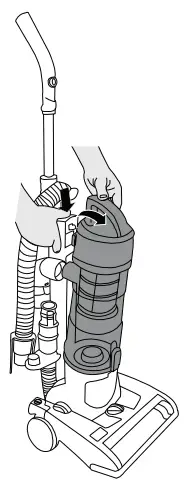 Hoover Vision One-Fi Bagless Upright Vacuum Cleaner VR81OF01- EMPTYING THE Bi