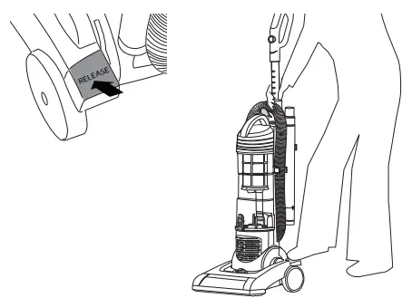 Hoover Vision One-Fi Bagless Upright Vacuum Cleaner VR81OF01-RELEASE