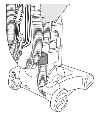 Hoover Vision One-Fi Bagless Upright Vacuum Cleaner VR81OF01- blockage