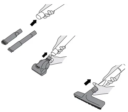 Hoover Vision One-Fi Bagless Upright Vacuum Cleaner VR81OF01-brush or the