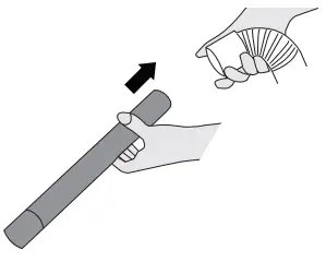 Hoover Vision One-Fi Bagless Upright Vacuum Cleaner VR81OF01-tube to the