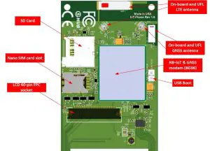NB-IoT Phone Bottom Side – Key Components