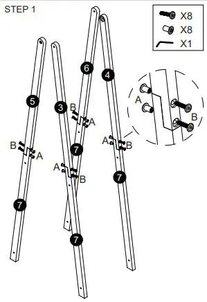 Kmart Timber Plant Stand Instruction - fig 5