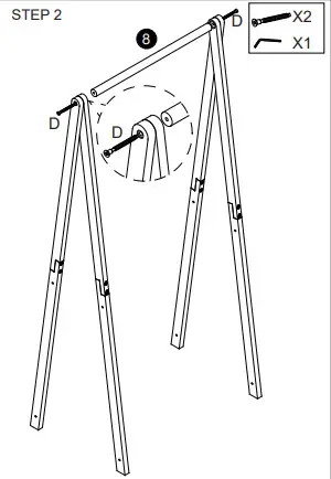Kmart Timber Plant Stand Instruction - fig 6