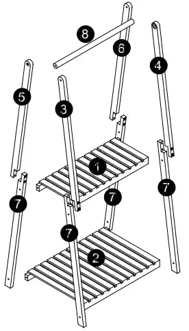 Kmart Timber Plant Stand Instruction - fig