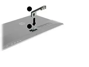 FIG 7 Installing the monitor stand