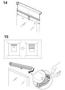 IKEA SANDVEDEL Roller Blind - figure 12