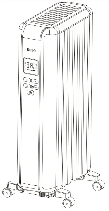 DREO DR-HSH005 1500W Electric Portable Space Oil Filled Heater