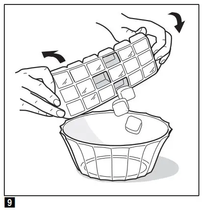 BOSCH GSN58AW41 Freestanding Upright 360L Freezer Instruction Manual - Ice Cube Tray