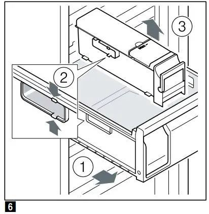 BOSCH GSN58AW41 Freestanding Upright 360L Freezer Instruction Manual - Take out the ice maker