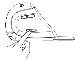 Sandberg 630-13 Wireless Vertical Mouse Pro - LED light