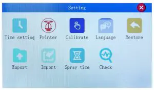 Fitnet KL-740 Handheld Printer - System Setting