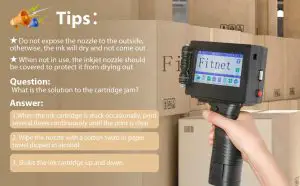 Fitnet KL-740 Handheld Printer - tips