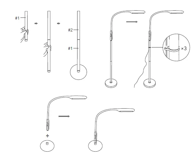 TAOTRONICS TT-DL046 LED Floor Lamp fig 2
