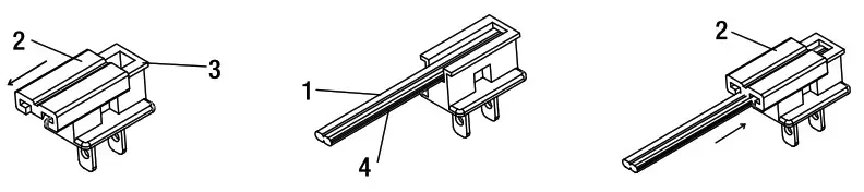 HOME DEPOT 22333NKIT WH 3 Light LED AC Puck Light Kit - Installing the Quick Connector Plug