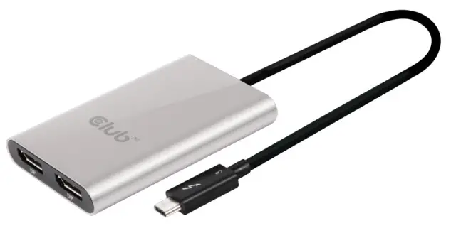 Club3D Thunderbolt 3 CSV 1577 USB Type C Video Splitter - USB Type C Video Splitter 2