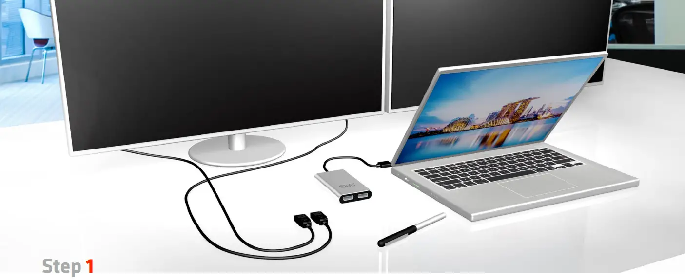 Club3D Thunderbolt 3 CSV 1577 USB Type C Video Splitter - step 1