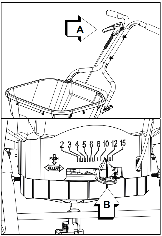 ECHO RB60 60 LB Walk-Behind Broadcast Spreader - fig 2