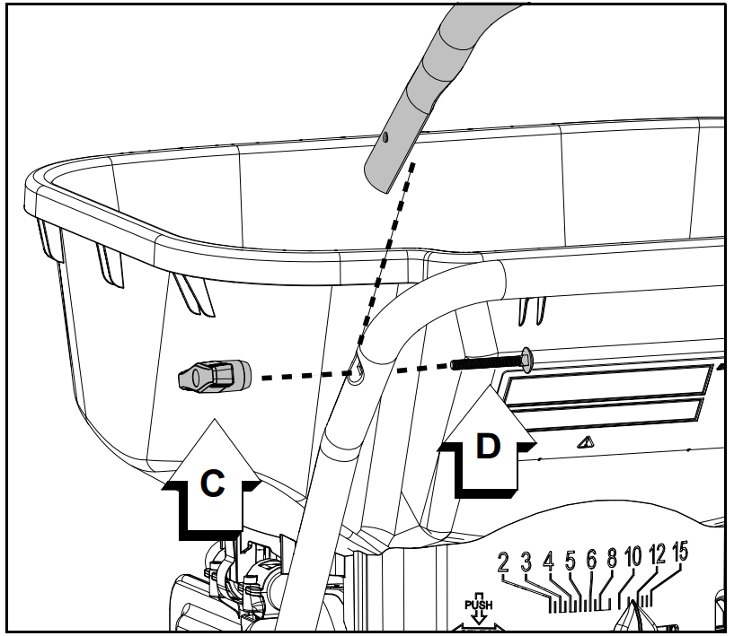 ECHO RB60 60 LB Walk-Behind Broadcast Spreader - fig 4