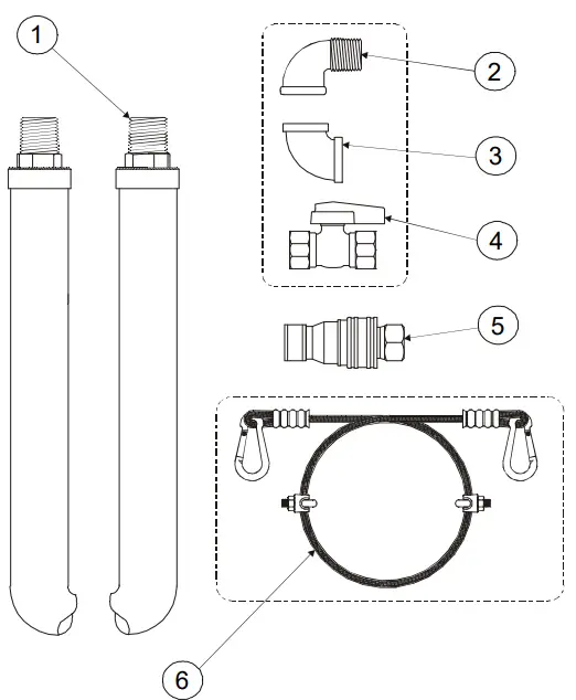 T S 064-HW2B72 72-Inch Connector water Hose-fig2