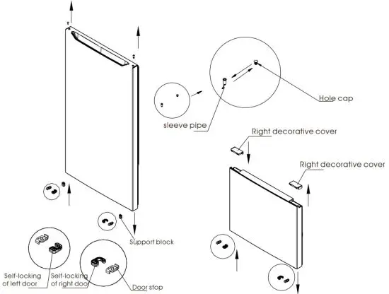 Midea MDRT645MTF46 Refrigerator Top Freezer - Door Right Left Change 5
