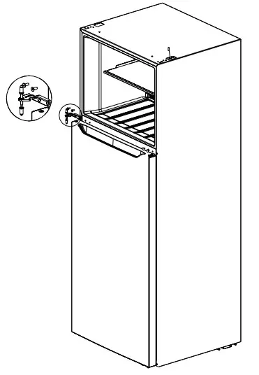 Midea MDRT645MTF46 Refrigerator Top Freezer - Door Right Left Change 6