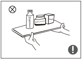 Midea MDRT645MTF46 Refrigerator Top Freezer - Warnings for placement