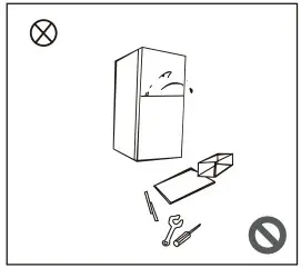 Midea MDRT645MTF46 Refrigerator Top Freezer - Warnings for using