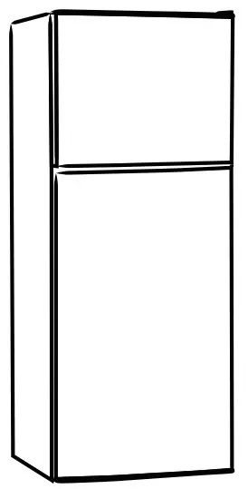 Midea MDRT645MTF46 Refrigerator Top Freezer