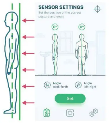 Smart Solutions IBACK1 Posture Corrector - Sensor calibration 2