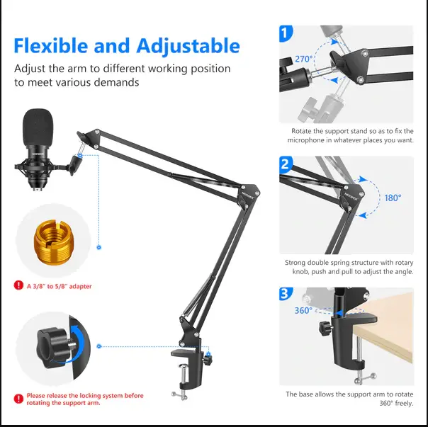 Neewer-USB-Microphone-Kit-Plug-Play-192kHz-24-Bit-Supercardioid-Condenser-Mic-fig-1