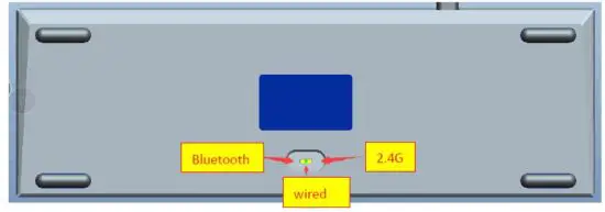 FL-ESPORTS F12 68 Keys Three Mode wireless Mechanical Keyboard 2