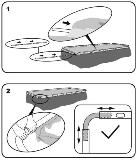 Bestway 10319994 Power Steel Square 549x274x122cm incl - INSTALLATION