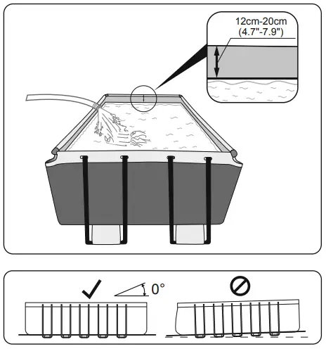 Bestway 10319994 Power Steel Square 549x274x122cm incl - WITH WATER