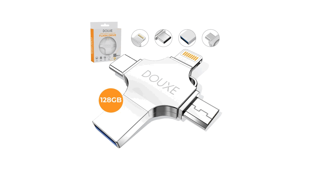 Douxe To3 Usb Stick 128gb 4 In 1 Flash Drive Instruction Manual