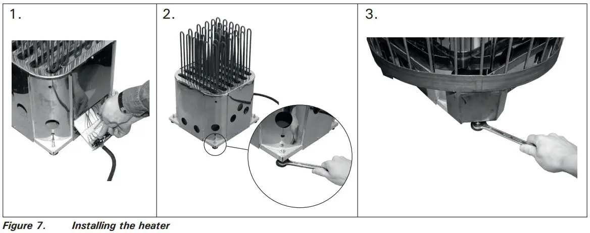 HARVIA PO165 Electric Sauna Heater Instruction Manual - Figure 7