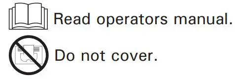HARVIA PO165 Electric Sauna Heater Instruction Manual - Symbols descriptions