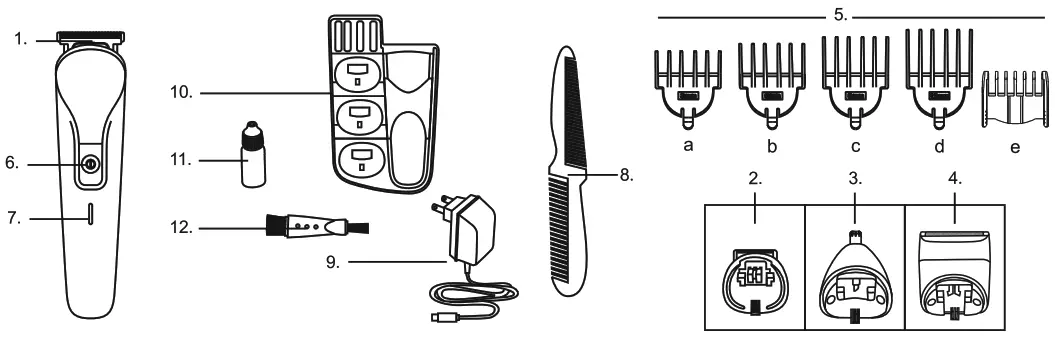 Life 221 0221 Versatile 9 in 1 Grooming Kit - fig